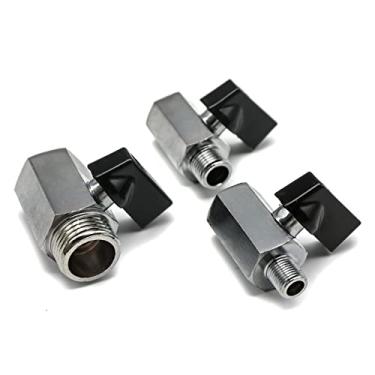 Imagem de Válvula de esfera de latão 1/8 quot; 1/4 quot; 3/8 quot; 1/2 quot; BSP Mini compressor de ar rosca macho para fêmea válvula de desligamento de água gás óleo 1 peça (tamanho: 1/10.2 cm, cor: fêmea para