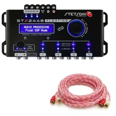 Imagem de Processador de Audio Digital Stetsom STX2448 Floating 4 Vias Com Cabo 