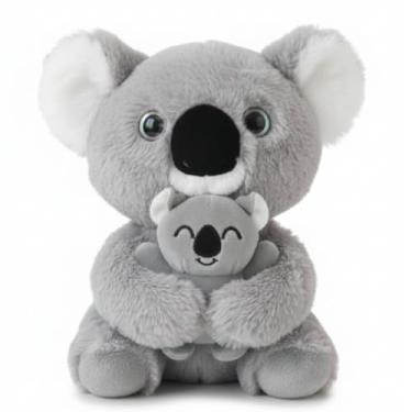 Imagem de Pelúcia Coala com Filhote Brinquedo Fofo 24cm Presente Carinhoso Infantil e Decoração coleção