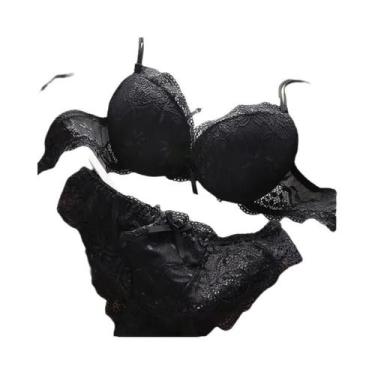 Imagem de Conjunto De Sutiã De Renda Sexy Para Mulheres, Sutiã Push Up, Lingerie