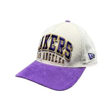Imagem de Boné New Era Los Angeles Lakers Corduroy Off Wht Roxo Roxo UNI-Masculino