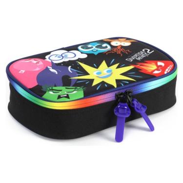 Imagem de Estojo Box 100 Pens Divertidamente Escolar Infantil Preto Luxcel-Unissex