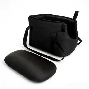 Imagem de Bolsa de Transporte Pet com - Prática para Passeios, Viagens e Shopping, Confortável para Cachorros e Gatos (Preto,M)