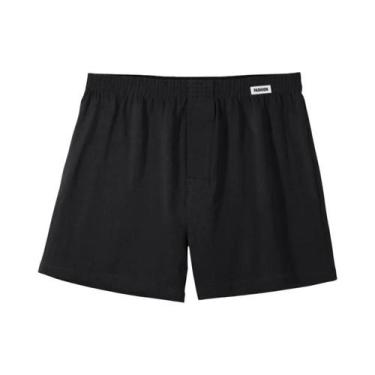 Imagem de Cuecas Boxer Masculinas De Cintura Média, Respiráveis, Sólidas, Com Ab