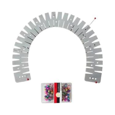 Imagem de Régua De Silicone Flexível Para Costura Com Furos De Marcação  Ferrame