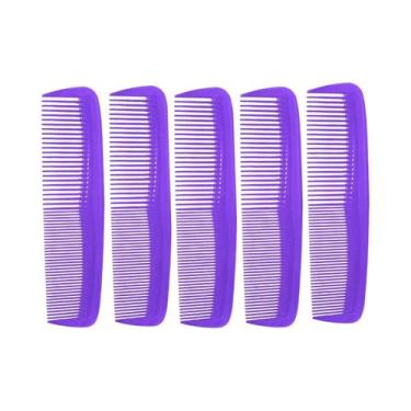 Imagem de Pente De Cabelo Preto Resistente Ao Calor Com Dentes Finos E Dupla Fac