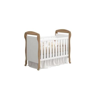 Imagem de Berço Americano Provençal Danny Branco Fosco com Mezzo - Reller