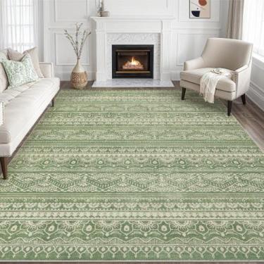 Imagem de Tapete Boho Marroquino Verde Tortania 229x366 cm