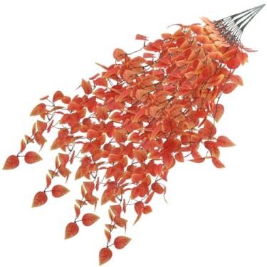 Imagem de Plantas Artificiais 4 unidades de Vinhas Falsas com Folhagem Verde para Decoração Parede Casamento Casa Pátio Escritório e Ambientes Internos