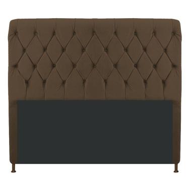 Imagem de Cabeceira Cristal 195 Cm King Size Com Capitonê Suede Marrom