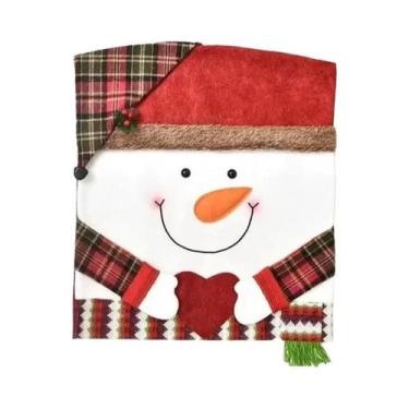 Imagem de Conjunto De Cadeiras Decorativas De Natal, Banqueta E Capa Para Festas