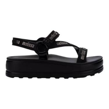 Imagem de Sandália Melissa Stripes Platform M-Lover Feminino Preto-Feminino