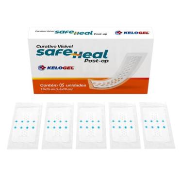 Imagem de Curativo Visível Safeheal Post-Op 10X15 (4,5X10) 5Un Kelogel