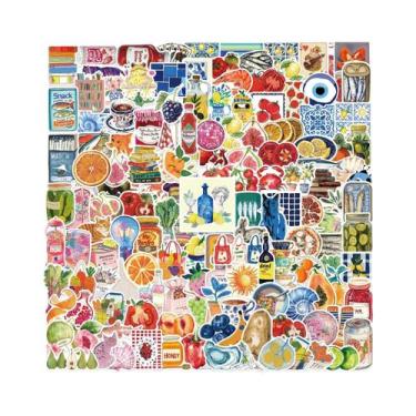 Imagem de Conjunto De Adesivos De Tomate Mediterrâneo Para Laptop, Skateboard, T