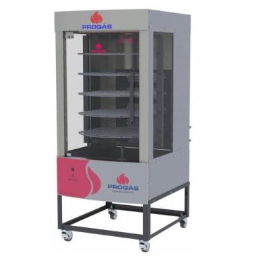 Imagem de Forno Multiuso Giratório Progás PRP-242 G5 Para Frangos 5 Grelhas A Gá