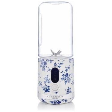 Imagem de Mini Liquidificador Portátil Laura Ashley 450ml USB Recarregável China Rose, 100W, 6 Lâminas Inox, Garrafa para Smoothies, Viagem, Academia
