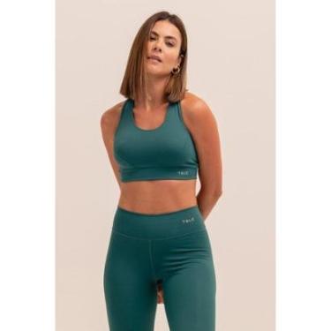 Imagem de Top para Corrida e Academia Alta Sustentação Firme Fitness com Bojo Removível True-Feminino