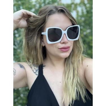 Imagem de Óculos de Sol Feminino Elegante Grande Robusto Sofisticado Cara de Ric