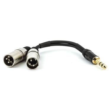 Imagem de Cabo P10 Estereo Para 2 Xlr Macho - 80 Cm