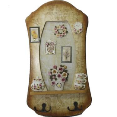 Imagem de Porta Chaves Vaso Com Flores - 60c-3 - Comercial Z