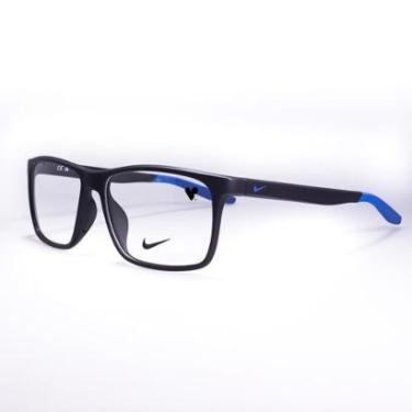 Imagem de Óculos de Grau Nike 7116 Matte Gridiron/Pacific Blue-Masculino