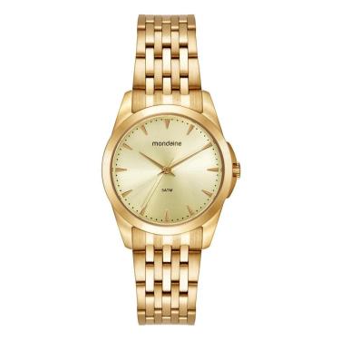 Imagem de Relogio Mondaine Feminino Ref: 99845lpmvda1 Casual Aço Dourado