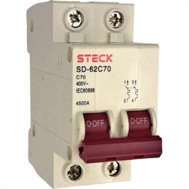 Imagem de Steck Disjuntor Din.2P 70A C 4,5Ka