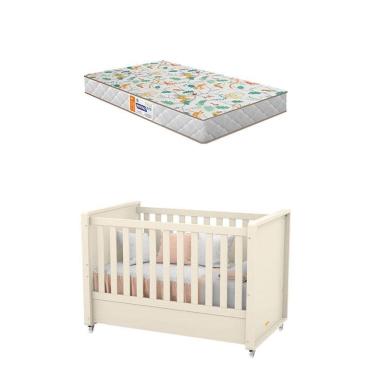Imagem de Berço Americano Tutto New Off White com Colchão Gazin – Matic