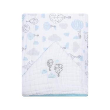 Imagem de Toalha Banho Bebê Papi 3 Camadas Fralda Sof Capuz 0 A 4 Anos Toalha Pa