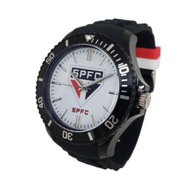 Imagem de Relógio São Paulo FC Oficial Masculino Preto SPFC-004-3
