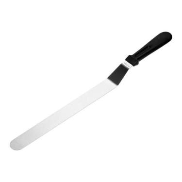 Imagem de Espatula de Confeiteiro Inox Curvada Alisar Massas 30cm Weck