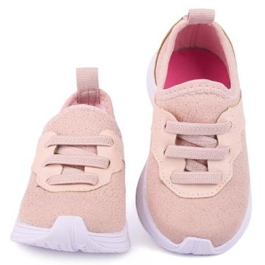 Imagem de Tênis Infantil Menina Calce Fácil Ferradura T005 - 27 - B2A KIDS, Nude