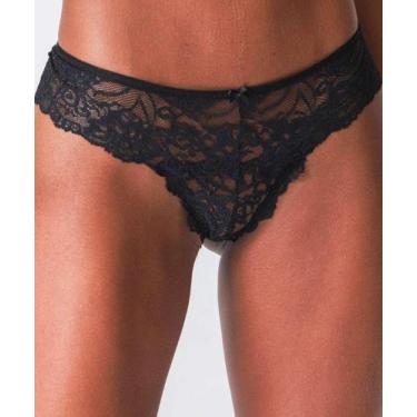 Imagem de Kit 2 Calcinhas Fio Dental Renda Marisa Preto-45012, Preto, Rosa, P