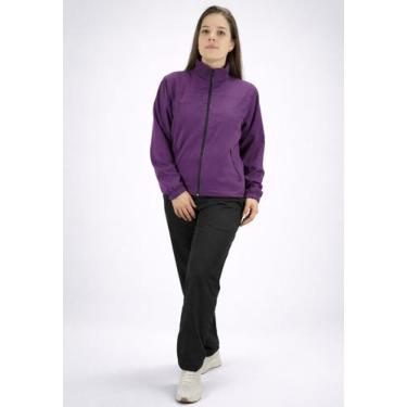 Imagem de Conjunto Tactel Elastano Forrado Agasalho Frio Butu Biru, Roxo, M, Hom