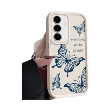 Imagem de Capa De TPU Macia Com Design De Borboleta Para Samsung Galaxy S26 S25 