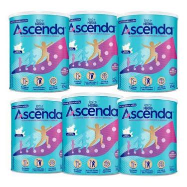 Imagem de Ascenda sabor Baunilha 364g Sem Sacarose kit c/6 - Nestlé