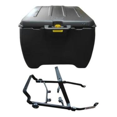 Imagem de Baú De 140 litros + suporte Chapam Icbras, Honda Fan 125-150 2009 até 