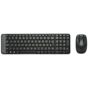 Imagem de Kit Teclado e Mouse Sem Fio Logitech MK220 Compacto Wireless 2.4GHz Pa