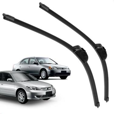 Imagem de Par Palheta Dianteira Limpadora de Para-brisa Civic 2001 a 2006 de Sil