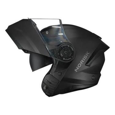 Imagem de Capacete Moto Escamoteável Norisk Force 2 Monocolor Preto Tamanho do c