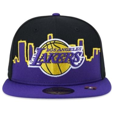 Imagem de BONÉ NEW ERA 5950 LOS ANGELES LAKERS NBP23BON068 PRETO/ROXO-Masculino