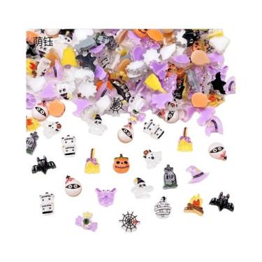 Imagem de Decorações De Unhas De Resina Em Forma De Fantasmas E Abóboras Para Ha