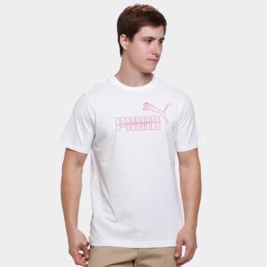 Imagem de Camiseta Puma Graphic No.1 Masculina, Branco, P