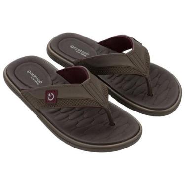 Imagem de Chinelo Masculino Cartago Malta Macio Leve Palmilha Confortavel, Marro