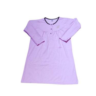 Imagem de Camisola Flanelada Senhora Botoes Frente Manga Longa Inverno - dani li