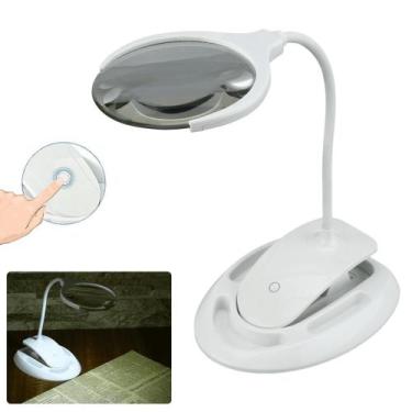 Imagem de Lupa de Mesa Portátil Leitura Casa, Escritório, Laboratório, Recarregá