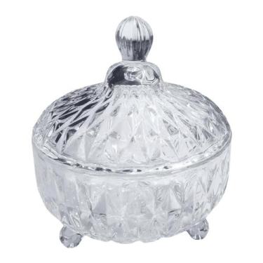 Imagem de Potiche Diamond Decorativo 12x10,5cm Em Vidro Kehome Potiche - Braswu