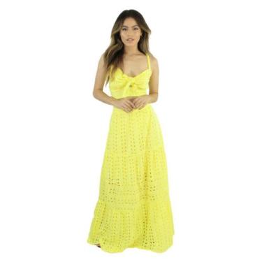 Imagem de Saia longa laise bruna - Toda Plena, Amarelo, M