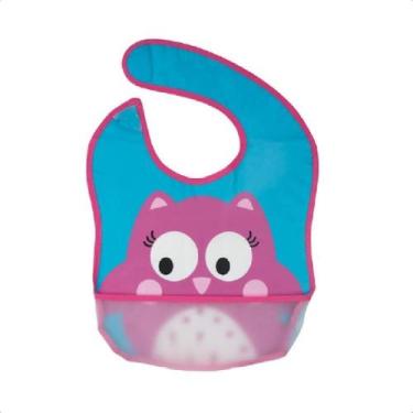 Imagem de Babador Divertido Infantil Bolso Cata-Migalhas Ajustável Impermeável F