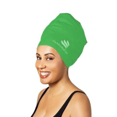 Imagem de Touca De Natação Afro GG Daminhacor, Verde